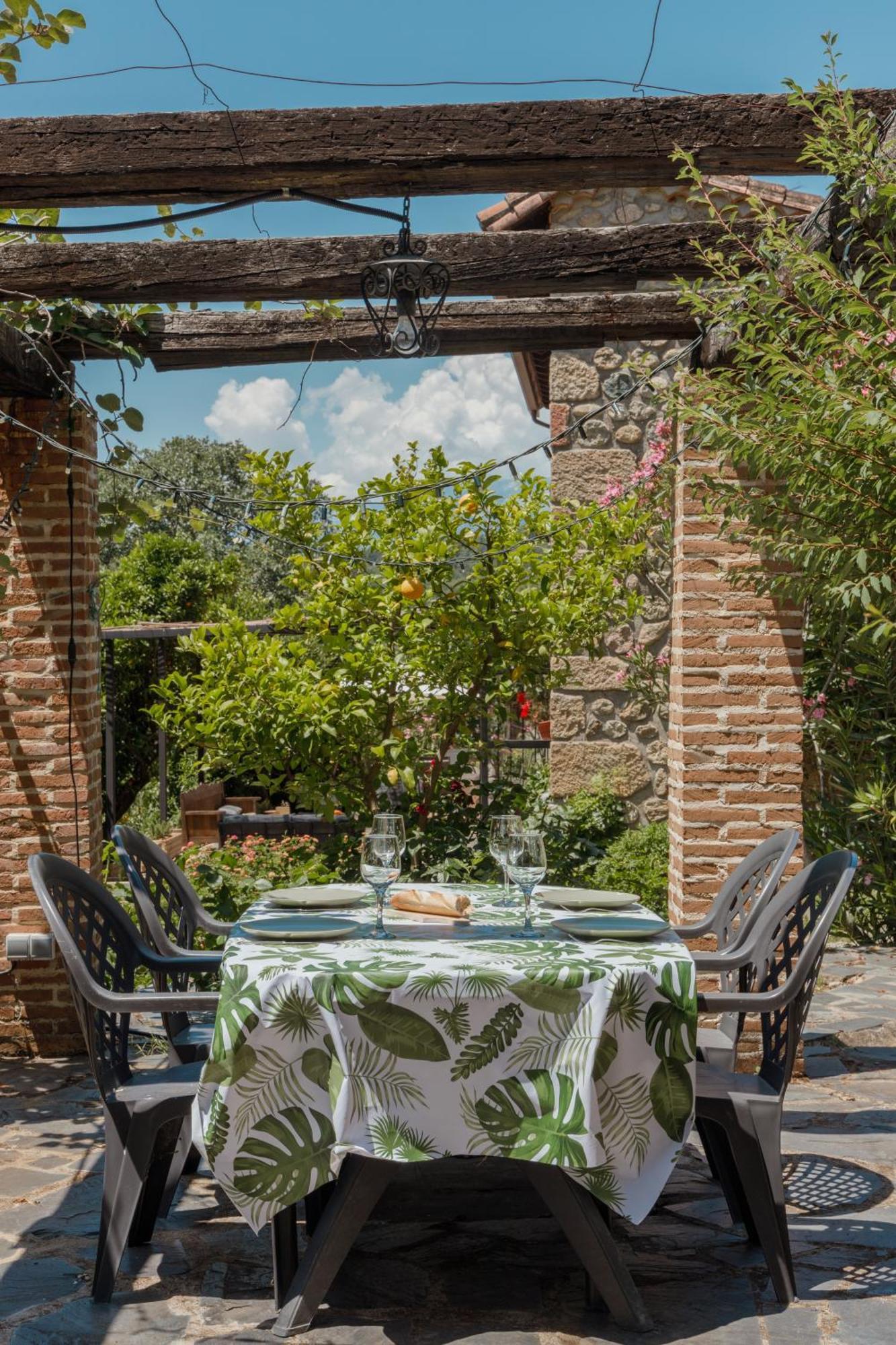 Casa Rural En Candeleda Con Piscina Y Un Maravilloso Jardin Exteriör bild